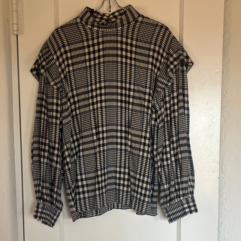 No 6 plaid prairie blouse size 1